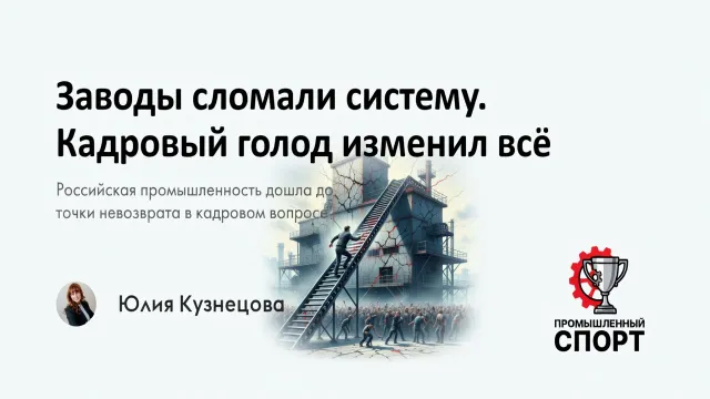 Заводы сломали систему. Кадровый голод изменил всё